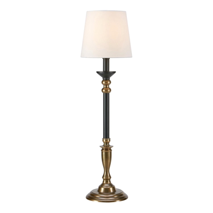 Markslöjd 108679 - Galda lampa GENT 1xE27/40W/230V misiņš/melna/balta