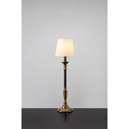 Markslöjd 108679 - Galda lampa GENT 1xE27/40W/230V misiņš/melna/balta