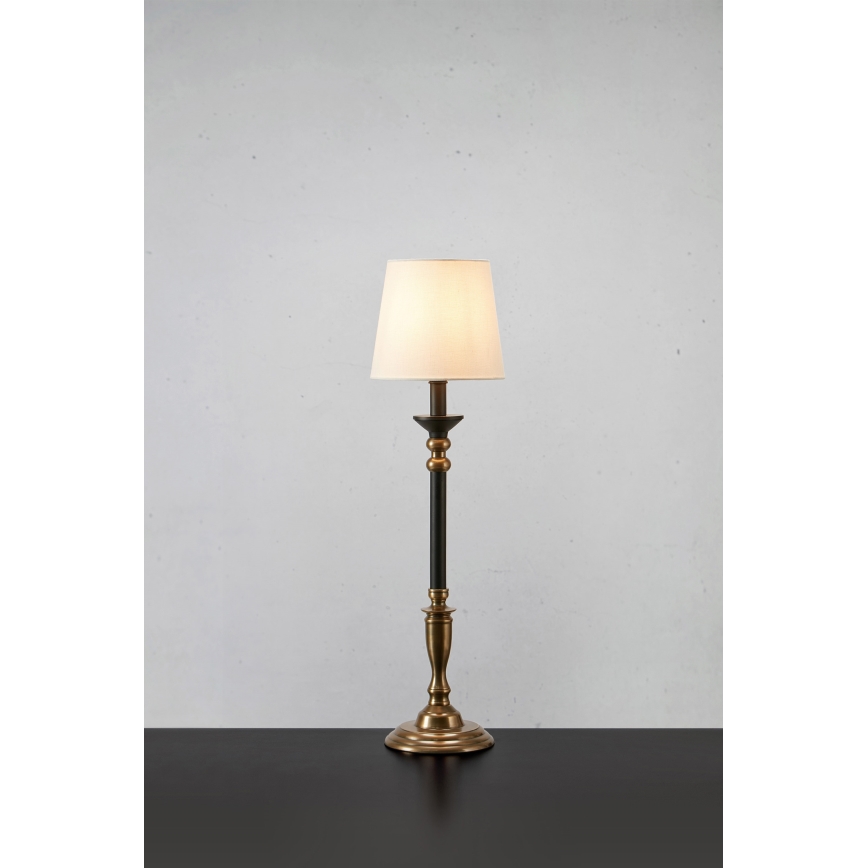 Markslöjd 108679 - Galda lampa GENT 1xE27/40W/230V misiņš/melna/balta