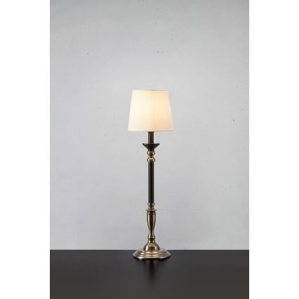 Markslöjd 108680 - Galda lampa GENT 1xE27/40W/230V matēts hroms/melna/balta