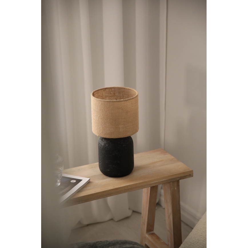 Markslöjd 108683 - Galda lampa MONTAGNA 1xE14/40W/230V 32 cm bēša/melna