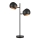 Markslöjd 108691 - Galda lampa EDGAR 2xE14/40W/230V melna