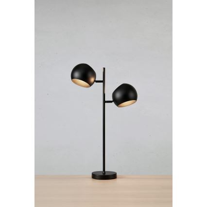 Markslöjd 108691 - Galda lampa EDGAR 2xE14/40W/230V melna