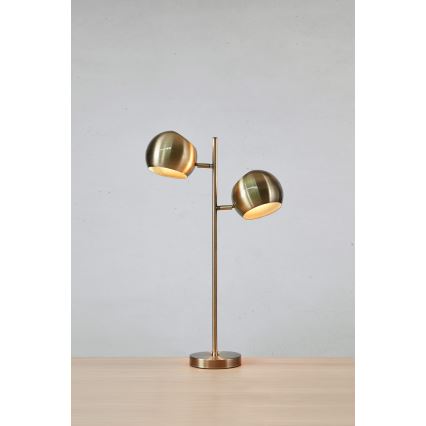 Markslöjd 108692 - Galda lampa EDGAR 2xE14/40W/230V zelta