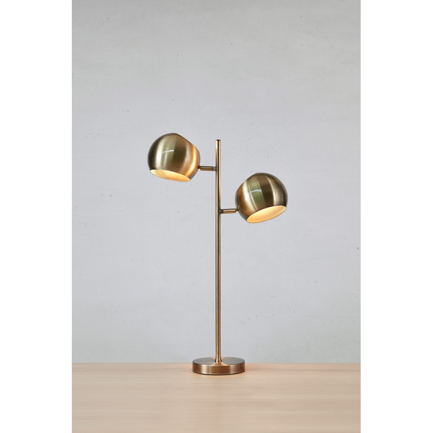 Markslöjd 108692 - Galda lampa EDGAR 2xE14/40W/230V zelta