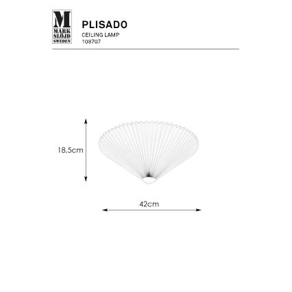 Markslöjd 108707 - Griestu lampa PLISADO 3xE14/40W/230V d. 42 cm pelēka