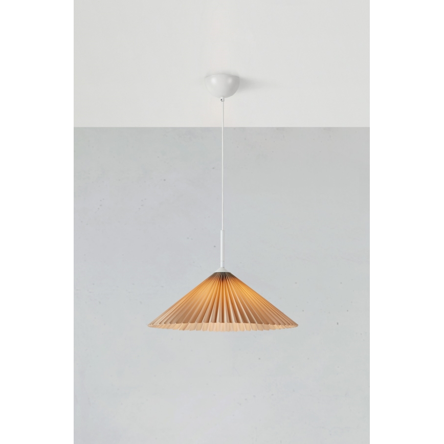 Markslöjd 108710 - Lustra ar auklu PLISADO 1xE27/40W/230V d. 50 cm bēša