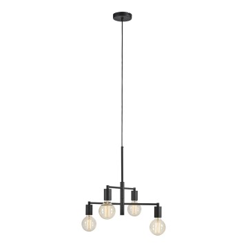 Markslöjd 108716 - Lustra ar auklu CIELO 4xE27/40W/230V melna