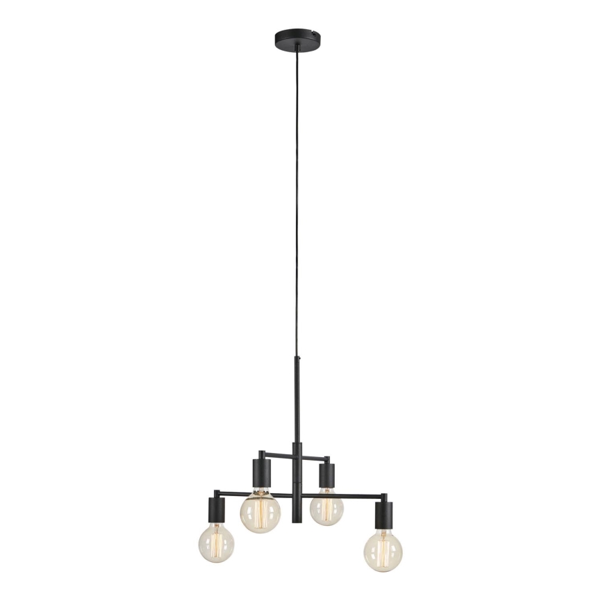 Markslöjd 108716 - Lustra ar auklu CIELO 4xE27/40W/230V melna