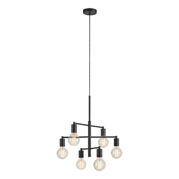 Markslöjd 108717 - Lustra ar auklu CIELO 6xE27/40W/230V melna