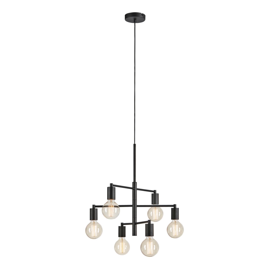 Markslöjd 108717 - Lustra ar auklu CIELO 6xE27/40W/230V melna