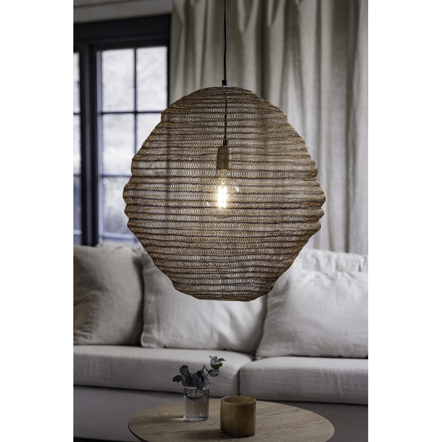 Markslöjd 108773 - Lustra ar auklu TAZZA 1xE27/40W/230V zelta
