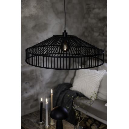 Markslöjd 108782 - Lustra ar auklu TAPA 1xE27/40W/230V melna/bambusa