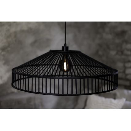 Markslöjd 108782 - Lustra ar auklu TAPA 1xE27/40W/230V melna/bambusa
