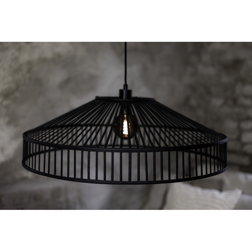 Markslöjd 108782 - Lustra ar auklu TAPA 1xE27/40W/230V melna/bambusa