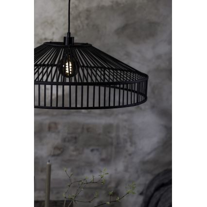 Markslöjd 108782 - Lustra ar auklu TAPA 1xE27/40W/230V melna/bambusa
