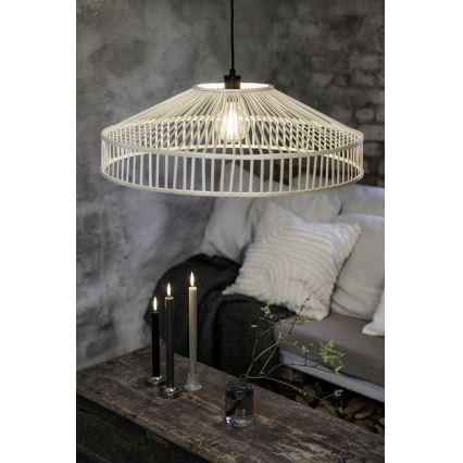 Markslöjd 108783 - Lustra ar auklu TAPA 1xE27/40W/230V bēša/bambusa