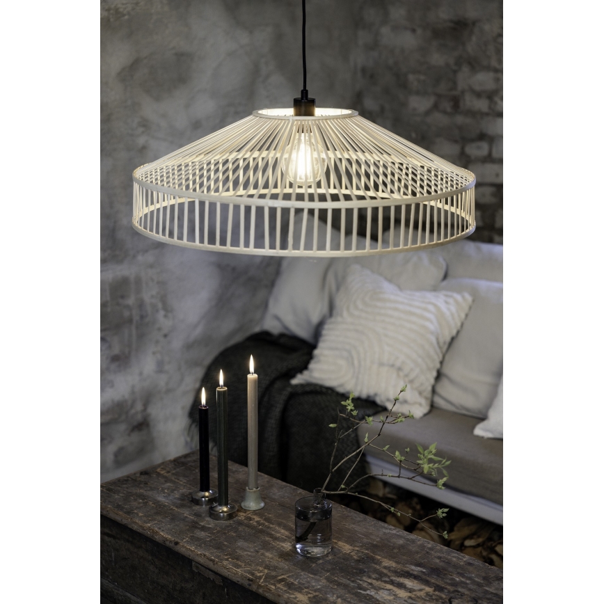 Markslöjd 108783 - Lustra ar auklu TAPA 1xE27/40W/230V bēša/bambusa