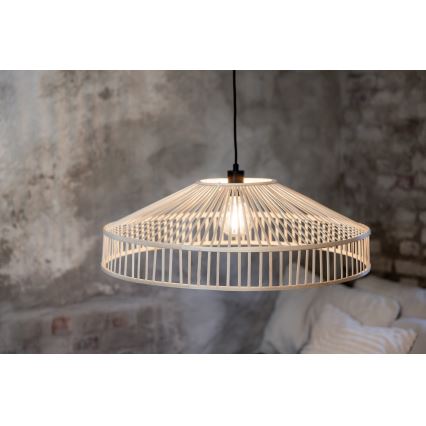 Markslöjd 108783 - Lustra ar auklu TAPA 1xE27/40W/230V bēša/bambusa
