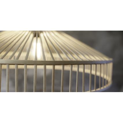 Markslöjd 108783 - Lustra ar auklu TAPA 1xE27/40W/230V bēša/bambusa