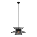 Markslöjd 108784 - Lustra ar auklu DUPLICI 1xE27/40W/230V melna/bambusa