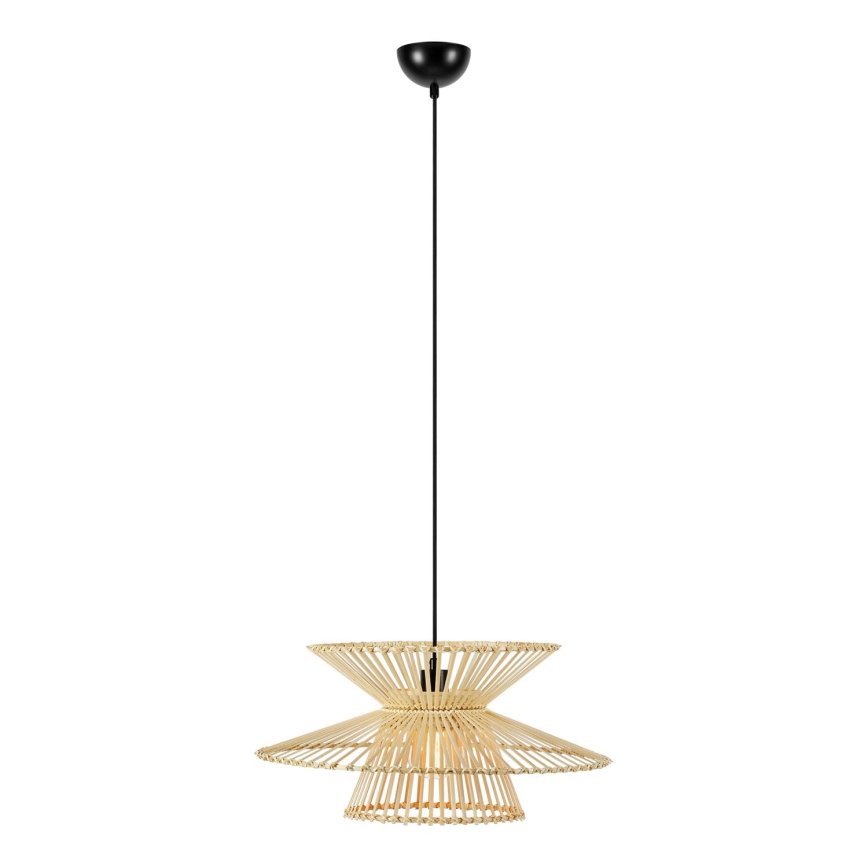 Markslöjd 108785 - Lustra ar auklu DUPLICI 1xE27/40W/230V bēša/bambusa