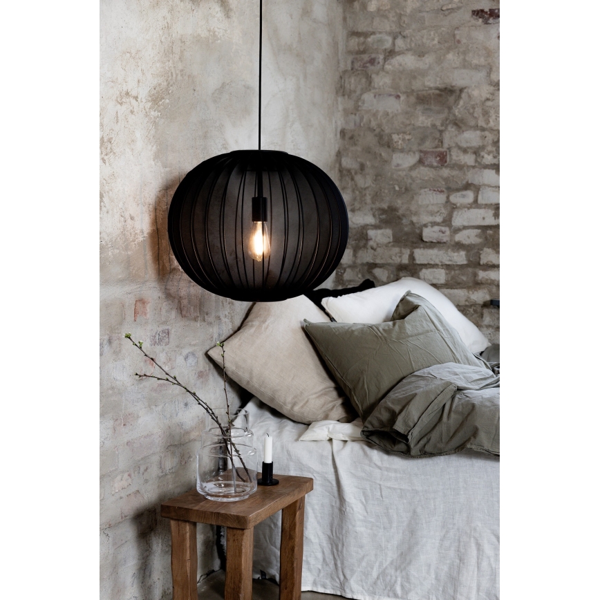 Markslöjd 108791 - Lustra ar auklu FORENCE 1xE27/40W/230V d. 50 cm melna