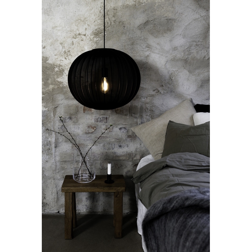 Markslöjd 108791 - Lustra ar auklu FORENCE 1xE27/40W/230V d. 50 cm melna