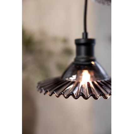 Markslöjd 108853 - Lustra ar auklu NOVIA 3xE27/40W/230V melna/dūmakains