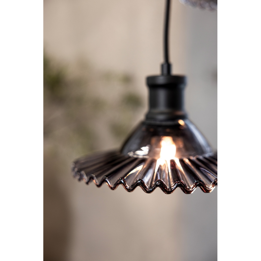 Markslöjd 108853 - Lustra ar auklu NOVIA 3xE27/40W/230V melna/dūmakains