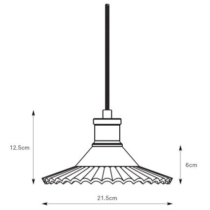 Markslöjd 108854 - Lustra ar auklu NOVIA 1xE27/40W/230V melna/dūmakains