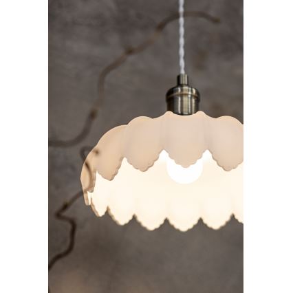 Markslöjd 108857 - Lustra ar auklu KURAGE 1xE27/40W/230V misiņš/balta