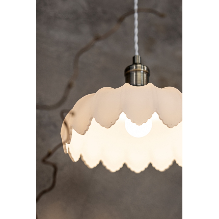 Markslöjd 108857 - Lustra ar auklu KURAGE 1xE27/40W/230V misiņš/balta