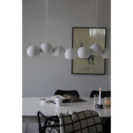 Markslöjd 108859 - Lustra ar auklu CUPOLO 7xE14/40W/230V balta