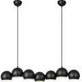Markslöjd 108860 - Lustra ar auklu CUPOLO 7xE14/40W/230V melna