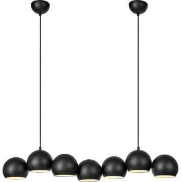 Markslöjd 108860 - Lustra ar auklu CUPOLO 7xE14/40W/230V melna