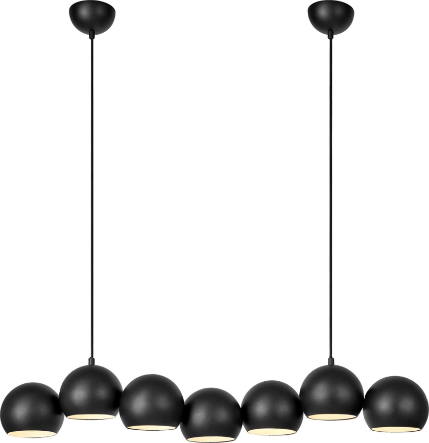 Markslöjd 108860 - Lustra ar auklu CUPOLO 7xE14/40W/230V melna