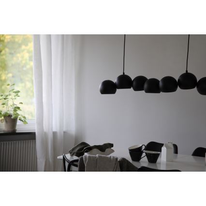 Markslöjd 108860 - Lustra ar auklu CUPOLO 7xE14/40W/230V melna