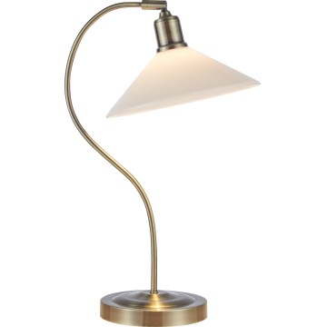 Markslöjd 108863 - Galda lampa VELA 1xE27/40W/230V misiņš/balta