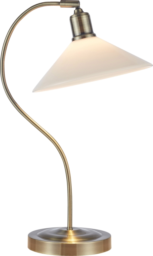 Markslöjd 108863 - Galda lampa VELA 1xE27/40W/230V misiņš/balta