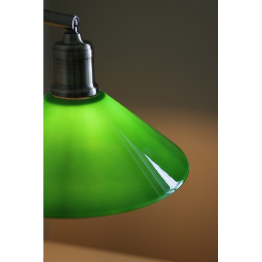 Markslöjd 108864 - Galda lampa VELA 1xE27/40W/230V misiņš/zaļa