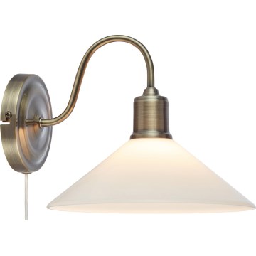 Markslöjd 108865 - Sienas lampa VELA 1xE27/40W/230V misiņš/balta