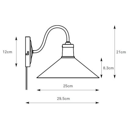 Markslöjd 108866 - Sienas lampa VELA 1xE27/40W/230V misiņš/zaļa