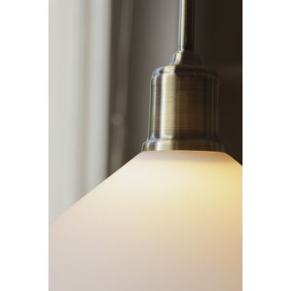 Markslöjd 108867 - Lustra ar auklu VELA 1xE27/40W/230V misiņš/balta