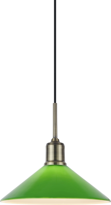 Markslöjd 108868 - Lustra ar auklu VELA 1xE27/40W/230V misiņš/zaļa