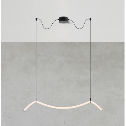 Markslöjd 108873 - MELT regulējams LED pakaramais gaismeklis uz kabeļa LED/13W/230V, melns