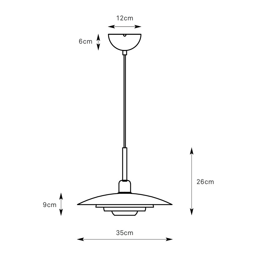 Markslöjd 108875 - pakaramā lustra PINY 1xE27/60W/230V Ø 35 cm bēša