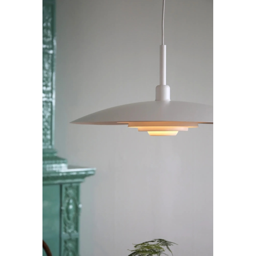 Markslöjd 108876 - PINY karājamā lampa uz kabeļa, 1xE27/60W/230V, diametrs 57 cm, balta