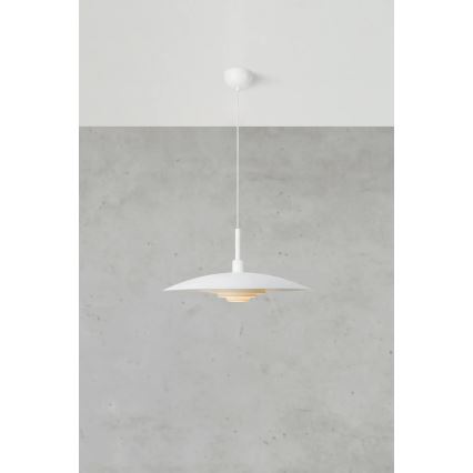 Markslöjd 108876 - PINY karājamā lampa uz kabeļa, 1xE27/60W/230V, diametrs 57 cm, balta