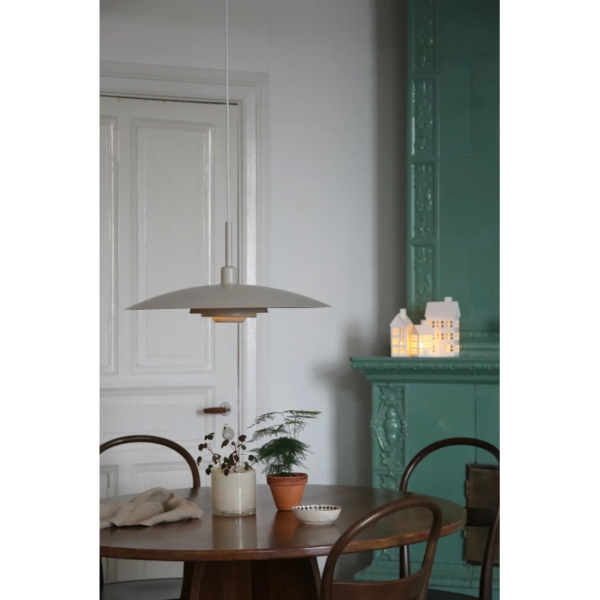 Markslöjd 108877 - Pakaramā lampa ar vadu PINY 1xE27/60W/230V Ø 57 cm bēša